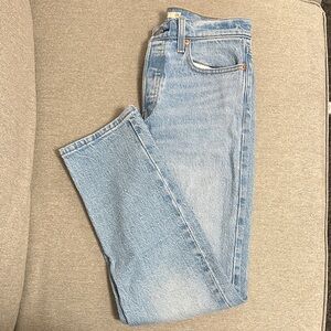 Levi's Sky Blue Wedgie Straight Leg Jeans